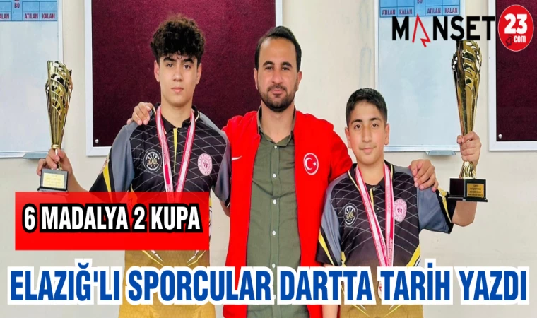 ELAZIĞ'LI SPORCULAR DARTTA TARİH YAZDI