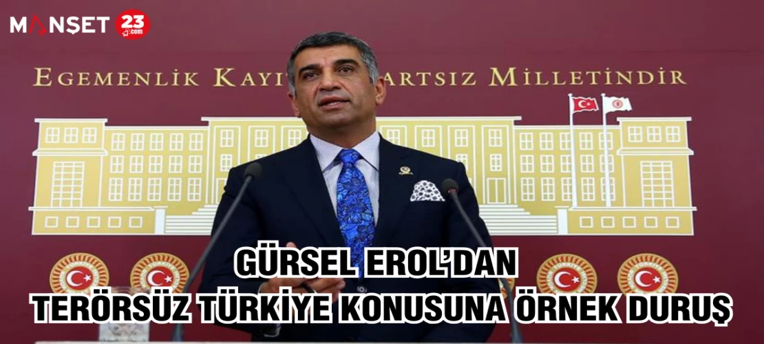 Gürsel Erol’dan Terörsüz Türkiye konusuna örnek duruş