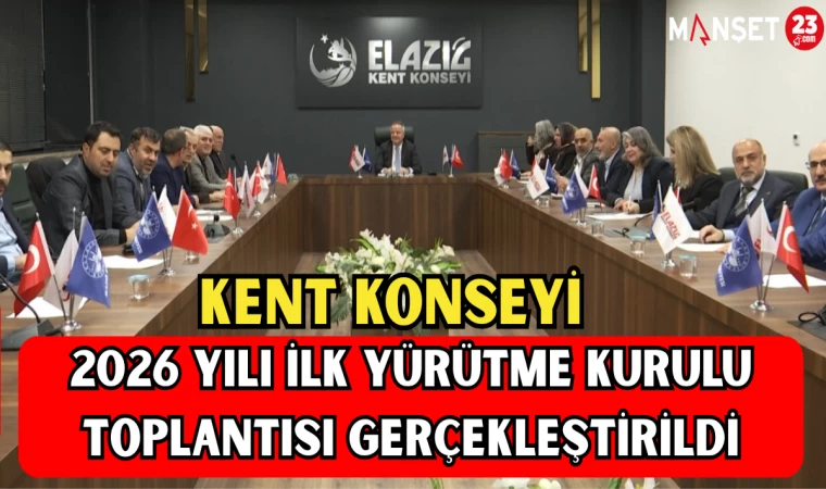 Kent Konseyi 2026 Yılı İlk Yürütme Kurulu Toplantısı Gerçekleştirildi