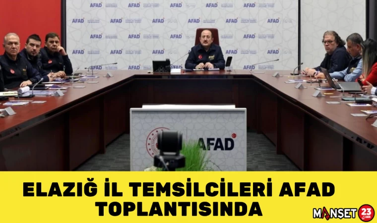Elazığ İl Temsilcileri AFAD Toplantısında