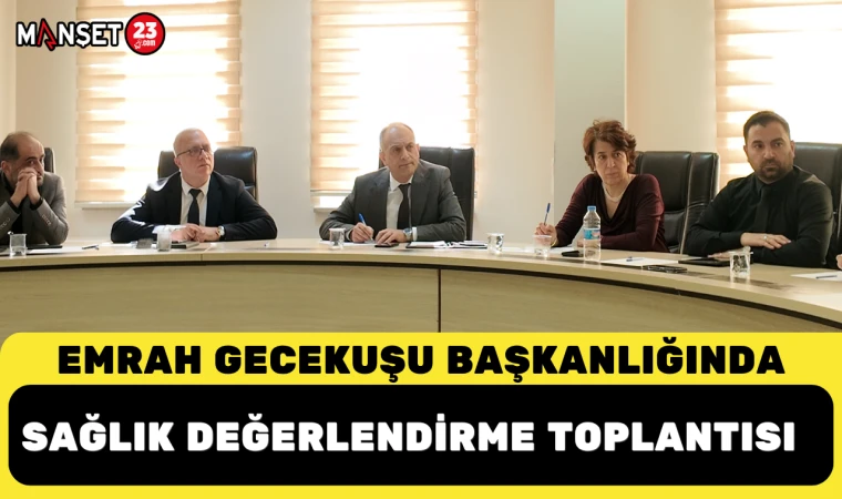 Müdür Gecekuşu başkanlığında sağlık değerlendirme toplantısı