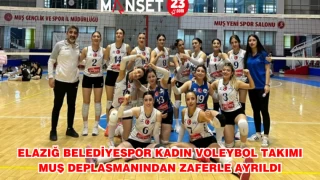 Elazığ Belediyespor Kadın Voleybol Takımı, Muş Deplasmanından Zaferle Ayrıldı