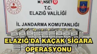 ELAZIĞ'DA KAÇAK SİGARA OPERASYONU