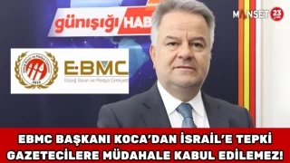 EBMC Başkanı Koca’dan İsrail’e Tepki: Gazetecilere Müdahale Kabul Edilemez!
