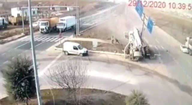 Elazığdaki feci kaza anı kamerada