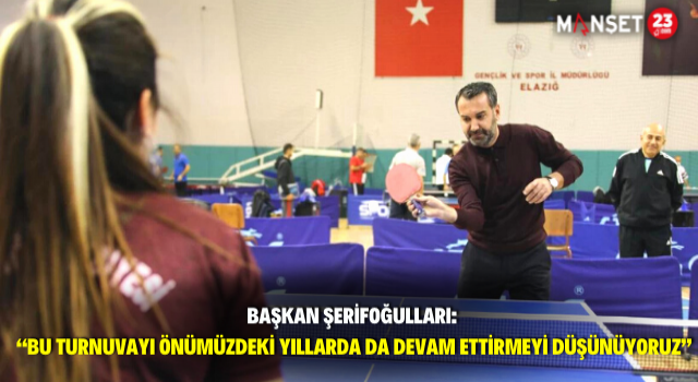 Elazığ Belediyesi Tarafından Düzenlenen Kurum ve Kuruluşlar Arası Masa Tenisi Turnuvası Sona Eriyor