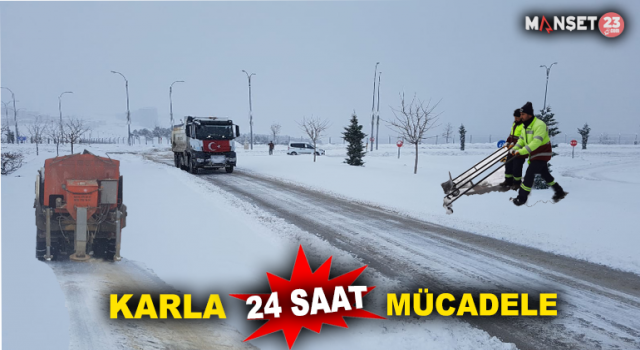 Karla Mücadelenin Kahramanları 24 Saat Görev Başında