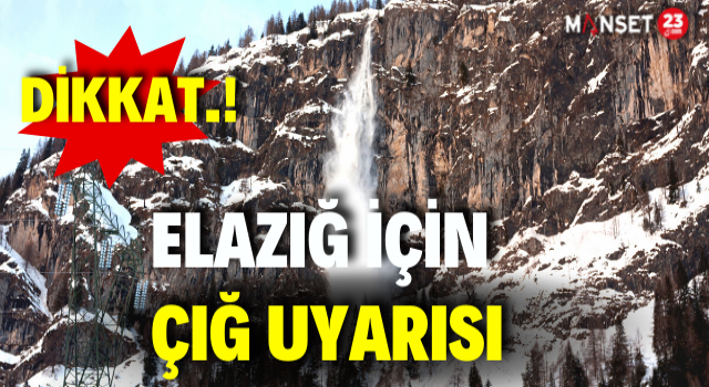 Meteorolojiden Çığ Uyarısı!