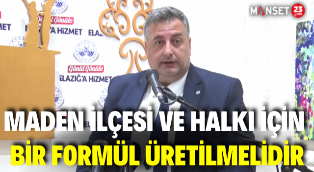 ÜLKÜ-TEK Başkanı Yıldız: "Maden İlçesi ve Halkı İçin Bir Formül Üretilmelidir"