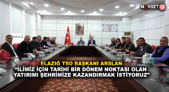 Başkan Arslan “İlimiz İçin Tarihi Bir Dönem Noktası Olan Yatırımı Şehrimize Kazandırmak İstiyoruz”