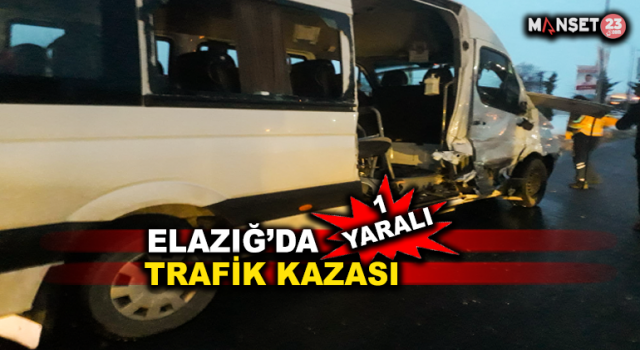 Elazığ’da Trafik Kazası: 1 Yaralı