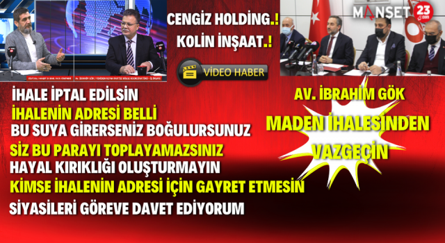 Gök’ten Gündemi Sarsacak Açıklamalar “İhalenin Adresi Belli”