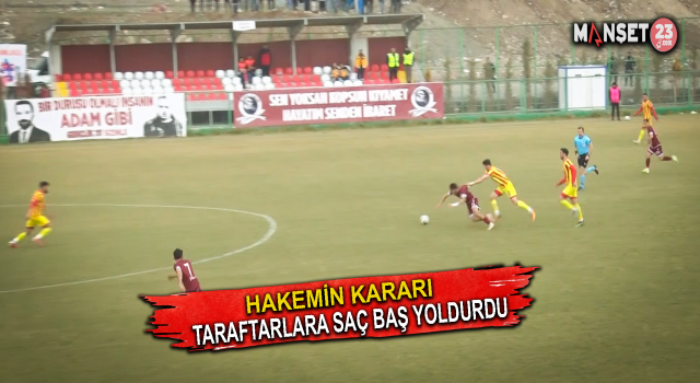 Hakemin Verdiği Kararlar Taraftara Saç Baş Yoldurdu