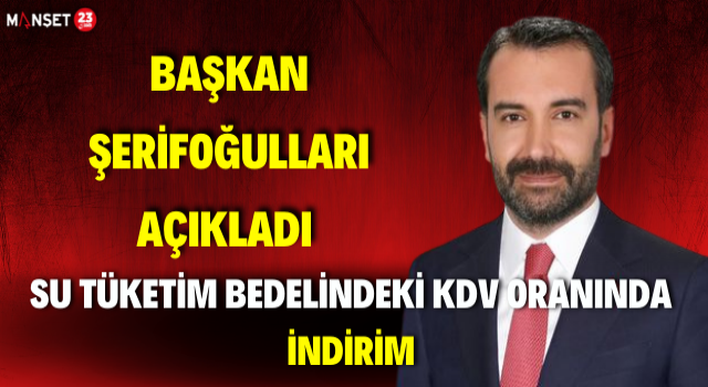 Su Tüketim Bedelindeki KDV Oranında İndirim