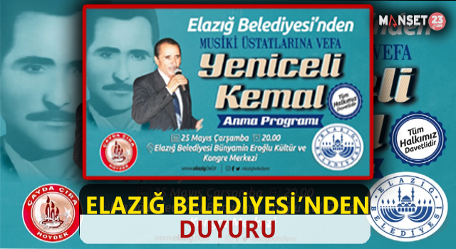ELAZIĞ BELEDİYESİ'NDEN DUYURU