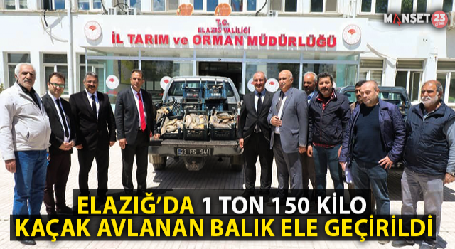 Elazığ’da 1 Ton 150 Kilogram Kaçak Avlanan Balık Yakalandı
