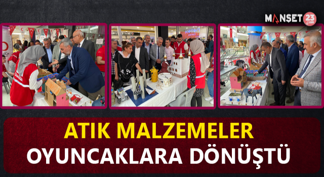 Elazığ’da Atık Malzemeler Oyuncağa Dönüştü