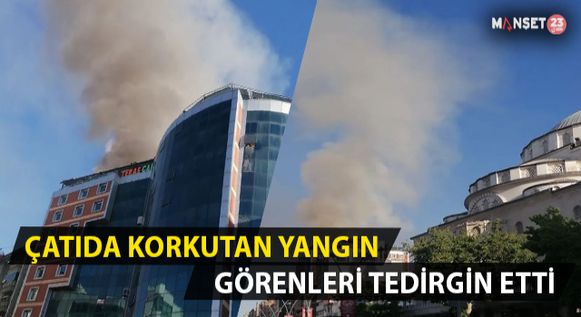 Elazığ’da Çatı Yangını Korkuttu