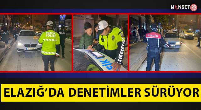 Elazığ'da Denetimler Sürüyor, Polis Göz Açtırmıyor