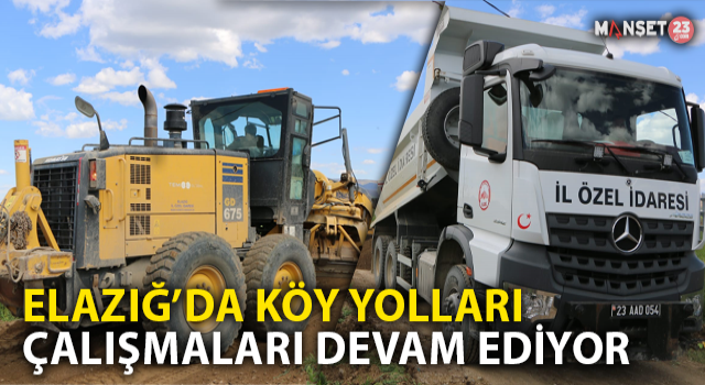 Elazığ’da Köy Yollarında Genişletme Ve Stabilize Çalışmaları Sürüyor