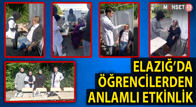 Elazığ'da Öğrencilerden Anlamlı Etkinlik