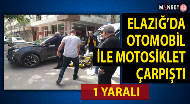 Otomobil İle Motosiklet Çarpıştı: 1 Yaralı