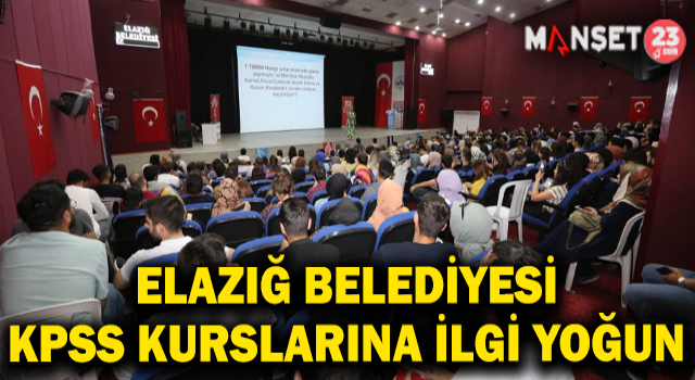 Elazığ Belediyesi KPSS Genel Tekrar Derslerine Yoğun İlgi Var