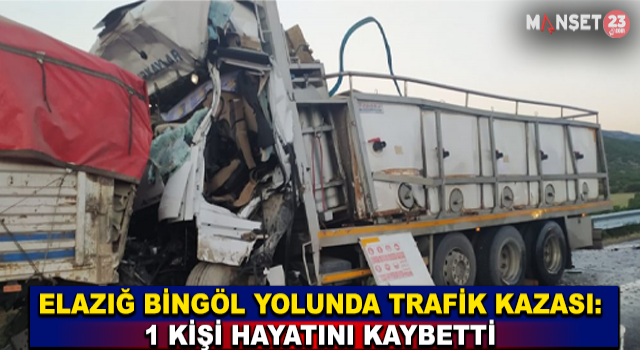 Elazığ – Bingöl Yolunda İki Kamyon Çarpıştı