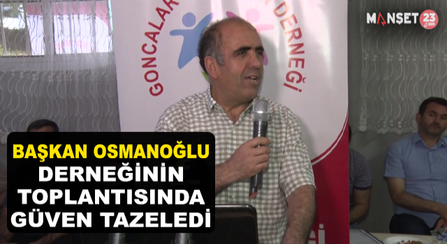 Goncalar Solmasın Derneği Başkanı Hacı Ormanoğlu Güven Tazeledi