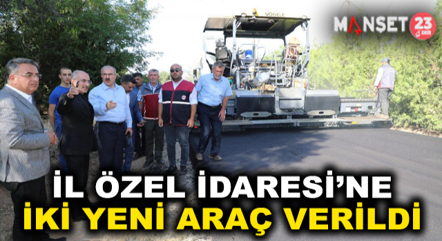 İl Özel İdaresine 2 Yeni Araç