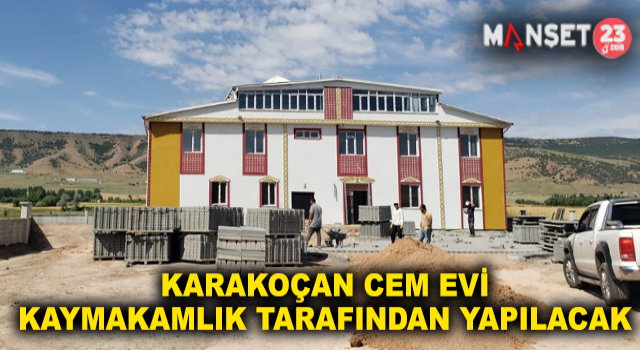 Karakoçan Cem Evi Kaymakamlık Tarafından Tamamlanıyor
