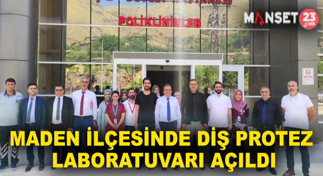 Maden İlçesinde Diş Protez Laboratuvarı Açıldı