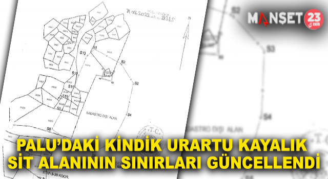 Palu’daki Kindik Urartu Kayalık Sit Alanının Sınırları Güncellendi