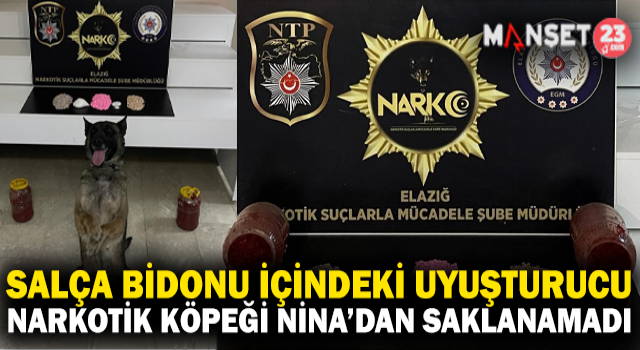Salça Bidonu İçinde Uyuşturucu Sevkiyatı ‘Nina’dan Kaçmadı: 2 Gözaltı