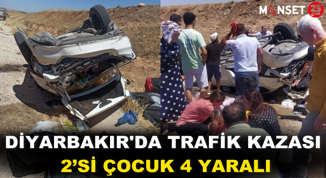 Diyarbakır’da Trafik Kazası: 2’si Çocuk 4 Yaralı