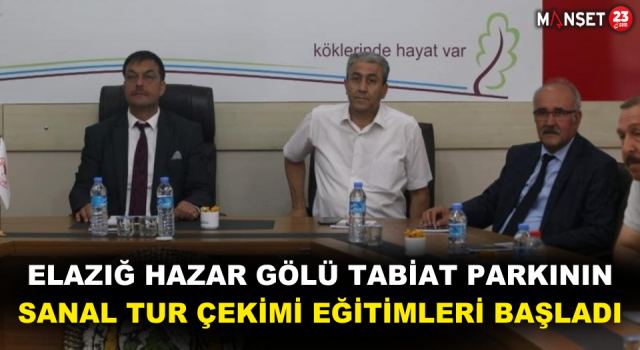 Elazığ Hazar Gölü Tabiat Parkının Sanal Tur Çekimi Eğitimleri Başladı