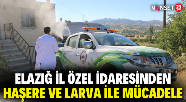 Elazığ İl Özel İdaresinden Haşere ve Larva ile Mücadele