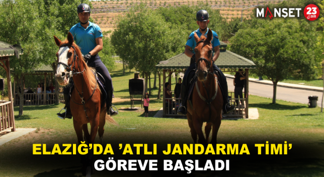 Elazığ’da ’Atlı Jandarma Timi’ Göreve Başladı