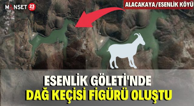 Esenlik Göleti'nde Dağ Keçisi Figürü Oluştu