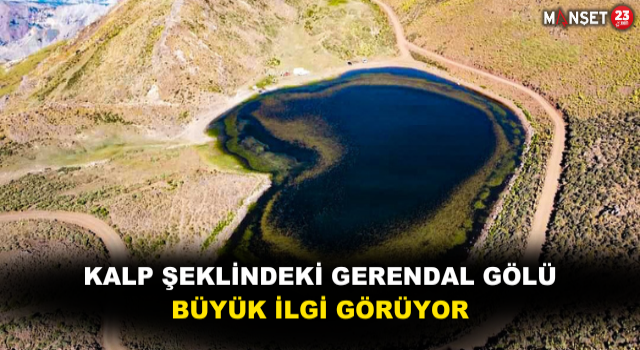 Kalp Şeklindeki Gerendal Gölü Büyük İlgi Görüyor