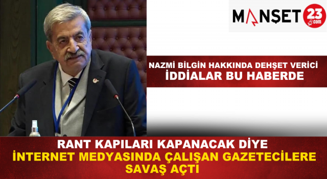 Rant Kapıları Kapanacak Diye İnternet Medyasında Çalışan Gazetecilere Savaş Açtı
