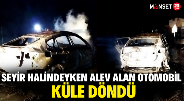 Seyir Halindeyken Alev Alan Otomobil Küle Döndü