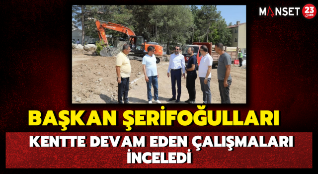 Başkan Şerifoğulları Kentte Devam Eden Çalışmaları İnceledi