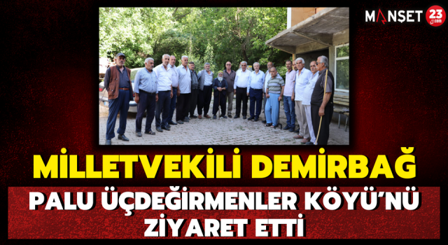 Milletvekili Demirbağ, Palu Üçdeğirmenler Köyü’nü Ziyaret Etti