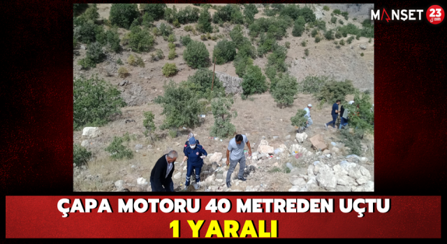 Çapa Motoru 40 Metreden Uçtu: 1 Yaralı