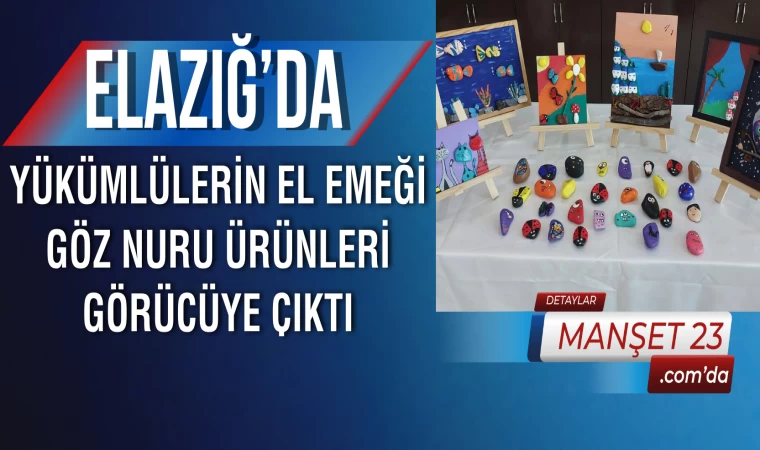 Elazığ’da Yükümlülerin El Emeği Göz Nuru Ürünleri Görücüye Çıktı