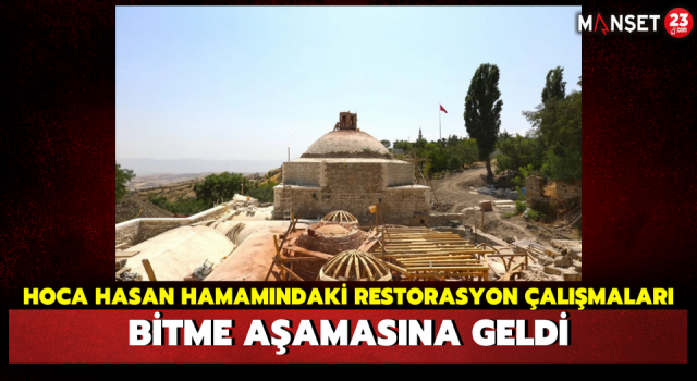 Hoca Hasan Hamamındaki Restorasyon Çalışmaları Bitme Aşamasına Geldi