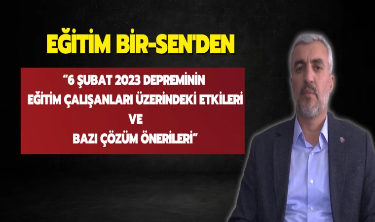 Eğitim Bir-Sen Çözüm Önerilerini Paylaştı