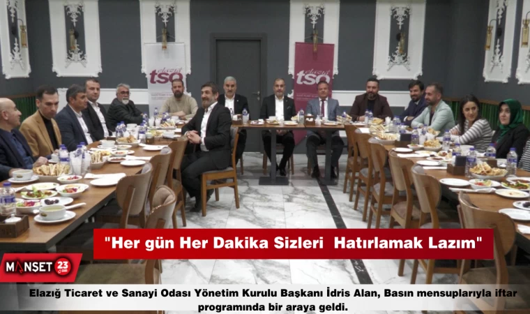 İdris Alan, "Her gün Her Dakika Sizleri Hatırlamak Lazım"