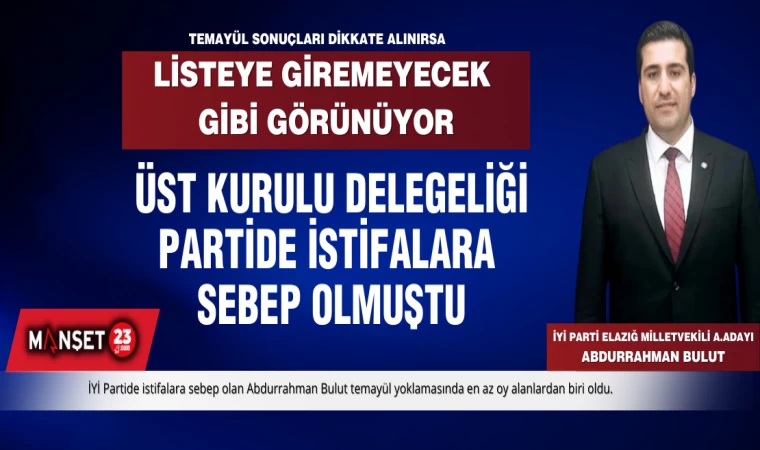 İstifalara Sebep Olan İsim, Listeye Giremeyecek Gibi Gözüküyor